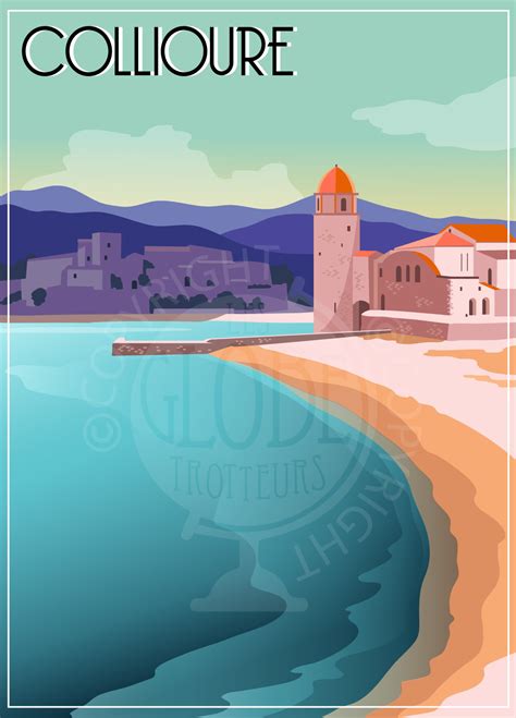 Collioure Poster, Collioure Poster, France City Poster, Travel Poster ...