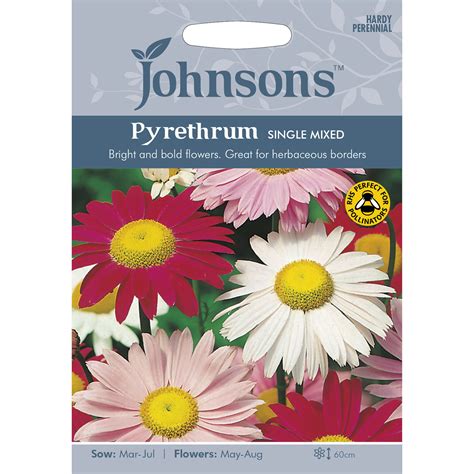 Pack of Single Mixed Pyrethrum Flower Seeds