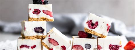 No-Bake Mixed Berry Cheesecake Bars | Florida Crystals