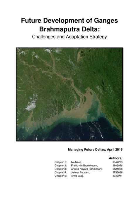 (PDF) Future Development of Ganges-Brahmaputra Delta: Challenges and ...