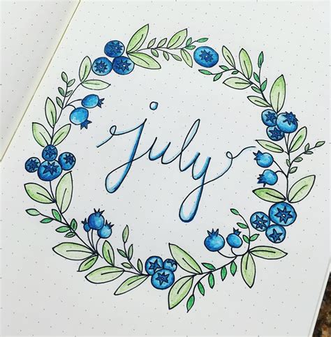 12 Fun July Bullet Journal Page Ideas — Sweet PlanIt