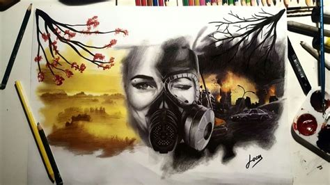 #utopia #dystopia #chesttattoo #pencildrawing #realistictattoo ...