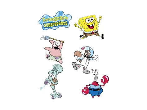 Spongebob Squarepants Characters Logo PNG vector in SVG, PDF, AI, CDR ...