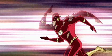 The Flash Running Animated Justice League Unlimited GIF | GIFDB.com