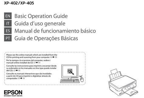 EPSON XP-402 BASIC OPERATION MANUAL Pdf Download | ManualsLib