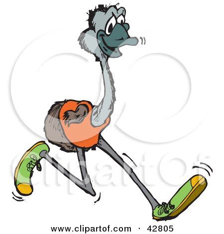 Clipart Illustration of Three Emus Dancing, Drinking Champagne And ...