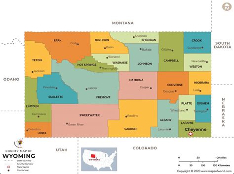 Wyoming County Map | Wyoming Counties