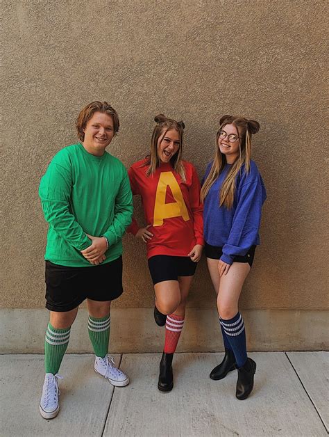 alvin and the chipmunks costume | Trio halloween costumes, Cute ...