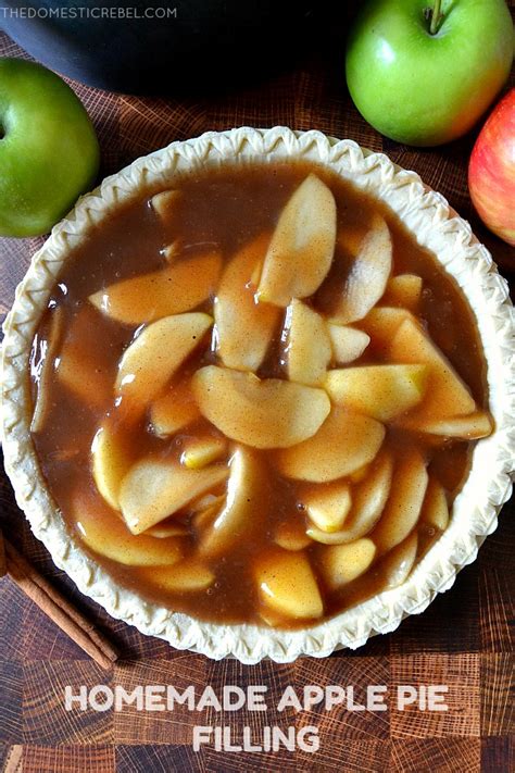 Best Ever Homemade Apple Pie Filling | The Domestic Rebel