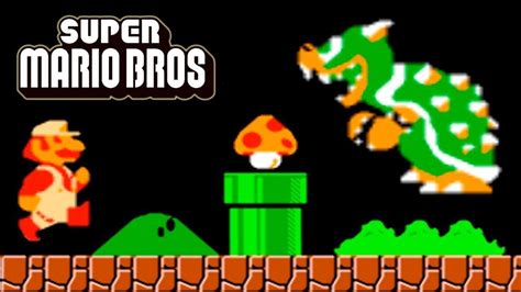 Super Mario Bros NES Walkthrough (No Damage, All Secrets) | Mario bros ...