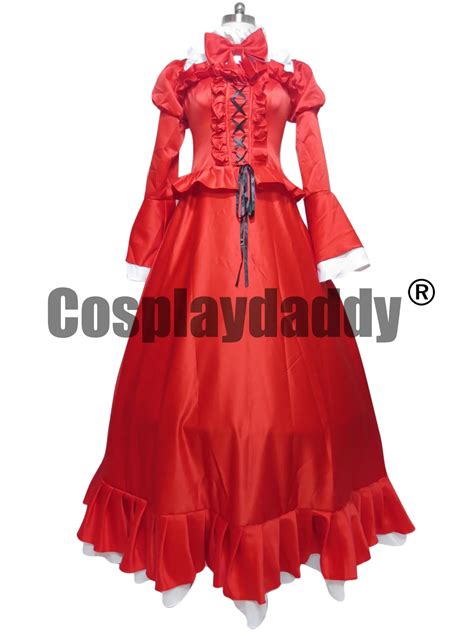 Alice Red Dress Pandora Hearts Cosplay Costume For Women H008 From ...