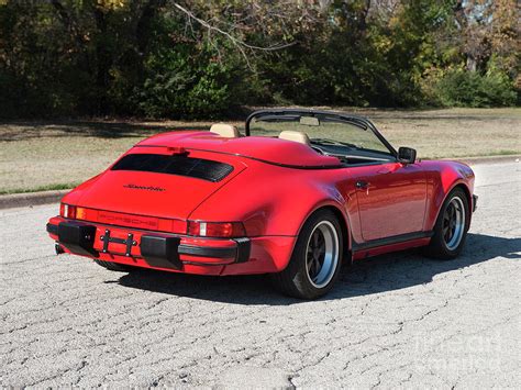 Red Porsche 911 930 Carrera Speedster 3.2 Turbolook US-Spec Photograph ...