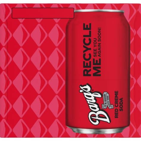 Barq's® Red Caffeine Free Creme Soda Cans, 12 pk / 12 fl oz - Kroger