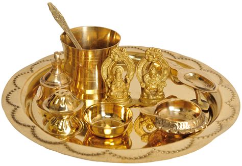 Lakshmi Kubera Puja Thali | Exotic India Art