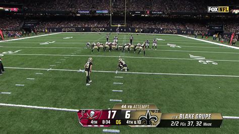 New Orleans Saints kicker Blake Grupe's 44-yard FG gets it back to an ...