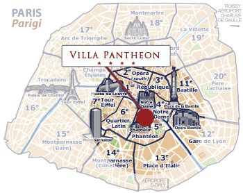 Hotel Villa Pantheon, Location - Paris Hotels, France Hotels