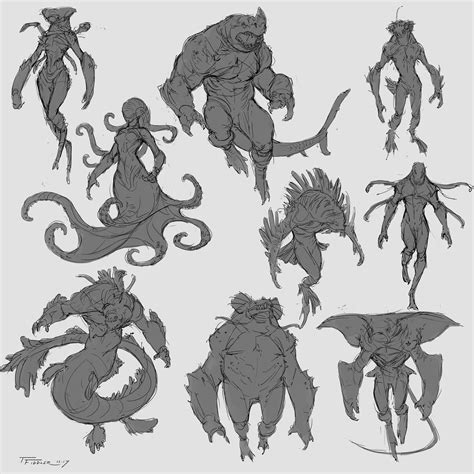 creature design concept art - Faustino Juarez