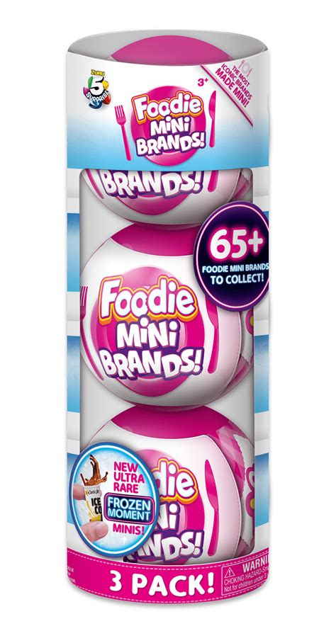 5 Surprise Foodie Mini Brands Mystery Capsule(3 Pack) Real Miniature ...