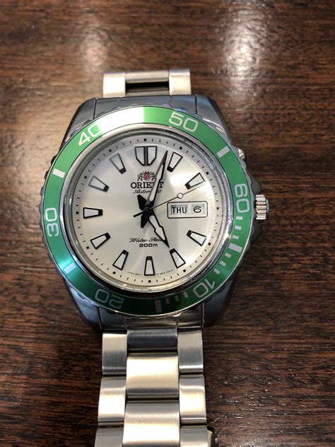 SOLD! Orient Mako XL green bezel white dial | WatchUSeek Watch Forums