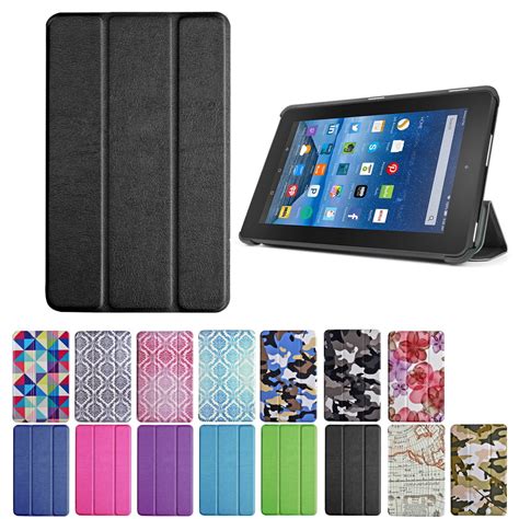 New Fire 7 Case (Square Multi Color) - Ultra Slim Lightweight Folding ...