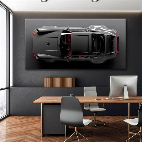 Gray Porsche 911 Poster - Framed Canvas Wall Art Print | Canvas4Walls ...