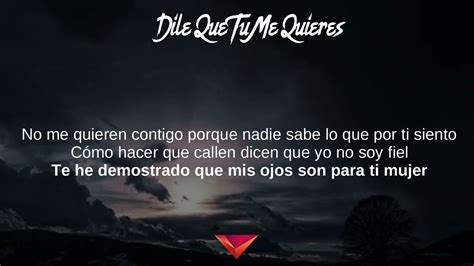 Ozuna - Dile Que Tu Me Quieres (Letras / Lyrics) - YouTube