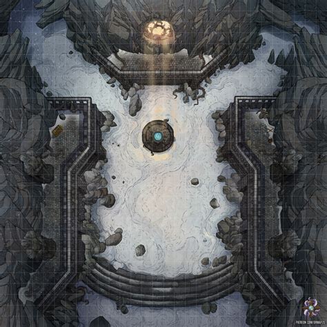 Snowy Mountain Temple Battle Map by Hassly on DeviantArt