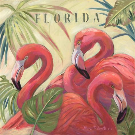 Three Flamingos Original oil painting Florida Flamingo, Fancy Flamingo ...