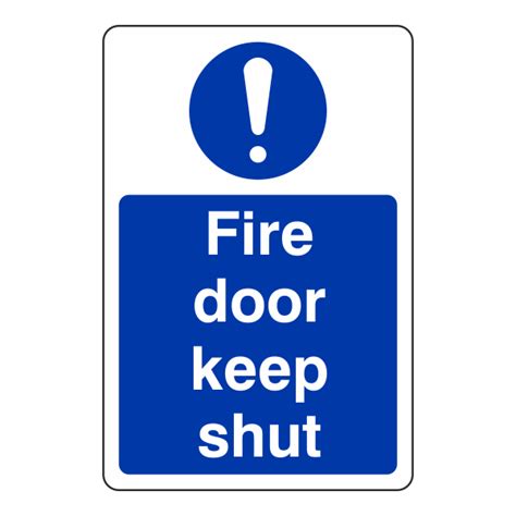 Fire Door Keep Shut Sign (Portrait) - Markasafety