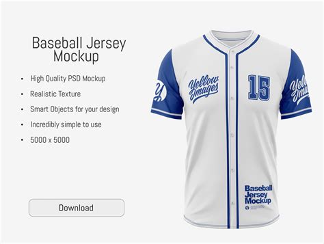 Baseball Jersey Mockup PSD 5k by AG Mockups on Dribbble