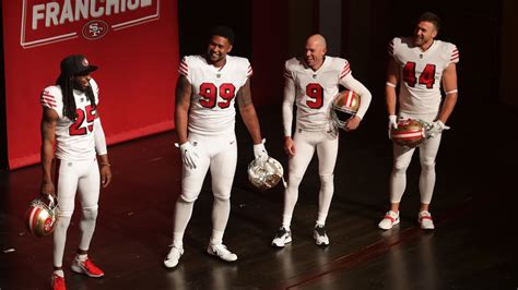 49ers Unveil Alternate "Throwback" Uniforms at Annual State of the ...