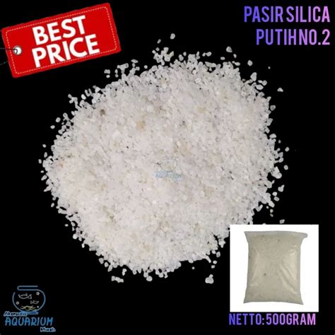 Pasir silica aquarium aquascape no.2 kemasan 500gram | Lazada Indonesia