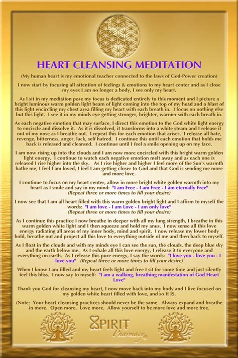 Heart Cleansing Meditation | Meditation quotes mindfulness, Guided ...