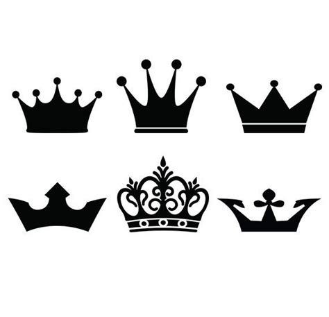 Crown svg crowns clip art digital download vector files