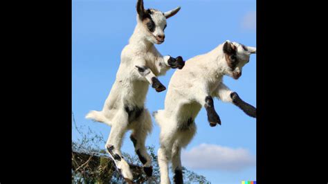 Goat Kid Jumping