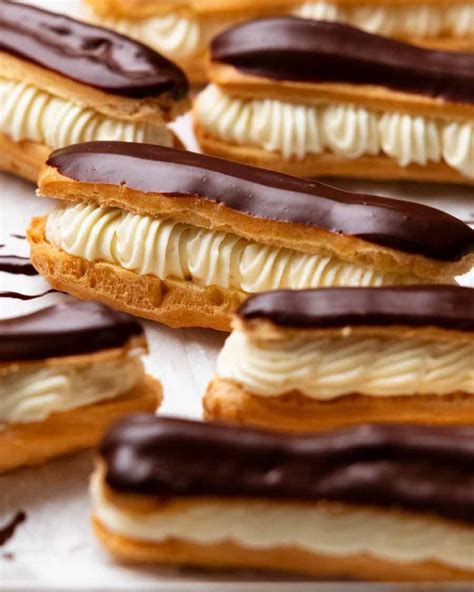 Eclair Pastry With Cream Chocolate Pc For Sale Buy Online, 54% OFF