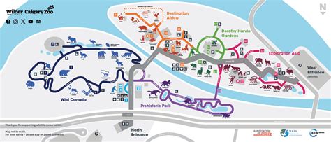 Zoo Map - Wilder Institute/Calgary Zoo