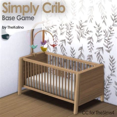 17+ Sims 4 Cribs CC: Sleigh Beds & Bassinet Options - We Want Mods