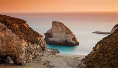 Shark Fin Cove in Sunset by John S on 500px