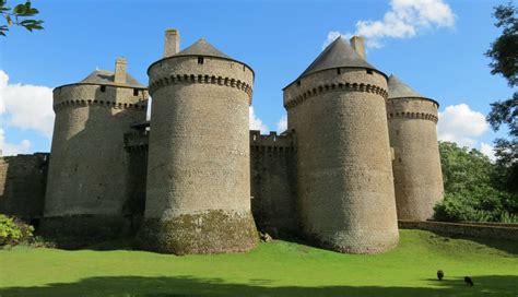 Lassay, France. This stout castle was first built in the 12th century ...