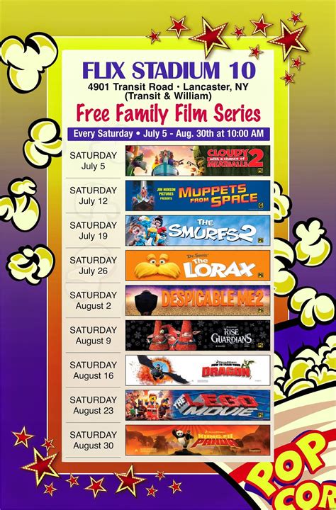 Sweet Treats by Sarah: FREE Summer Movies at Flix starting July 5th!