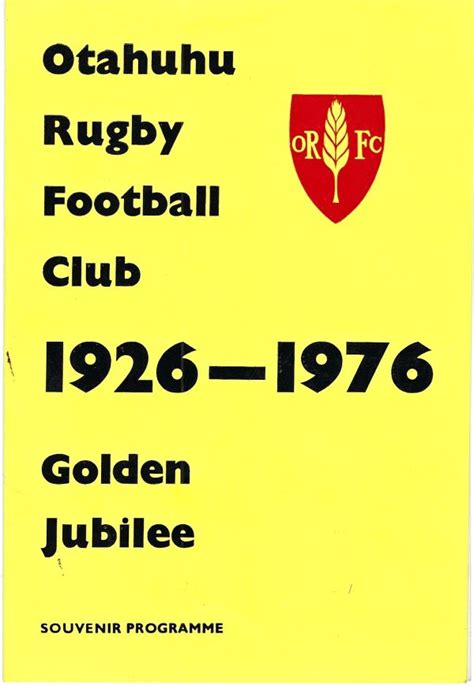 Otahuhu Rugby Club - The Published Histories of New Zealand Rugby Football