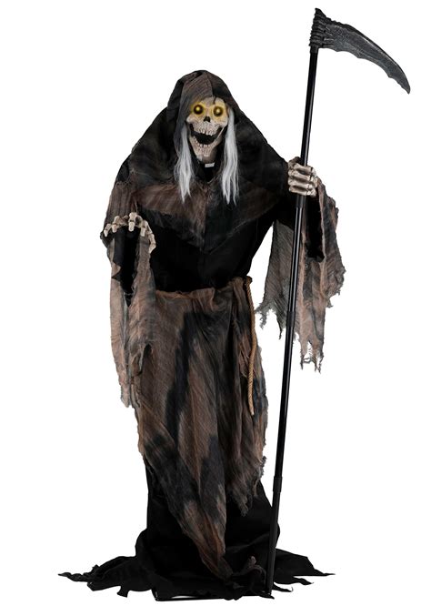 6 Foot Lunging Reaper Animated Halloween Decoration | Seasonal Visions ...