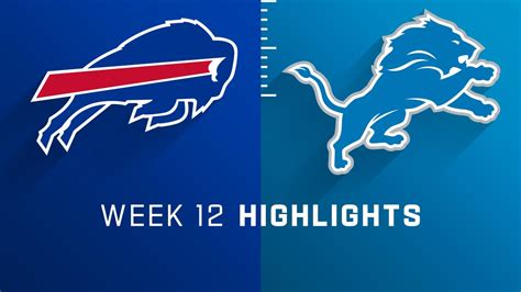 Buffalo Bills vs. Detroit Lions highlights | Week 12