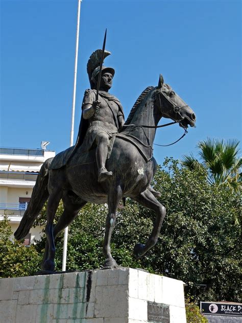 Equestrian statue of Pyrrhus in Arta Greece