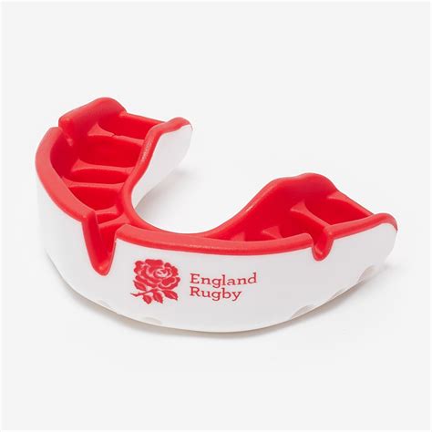 Opro Self-Fit Gen5 Gold England RFU Mouthguard - White - Adult Protection