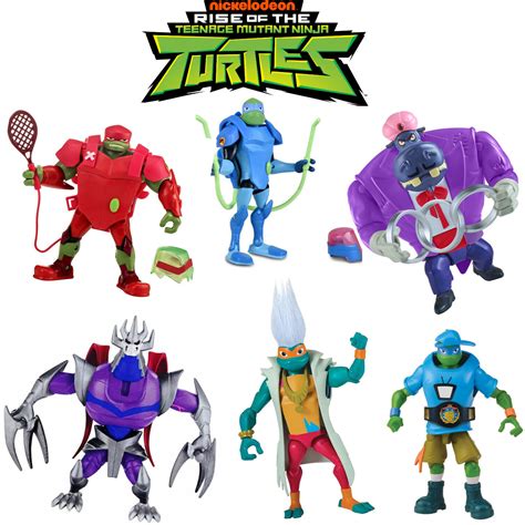 PLAYMATES RISE OF THE TEENAGE MUTANT NINJA TURTLES TMNT ACTION FIGURES ...