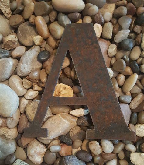 6 Inch Metal Letter Metal Number 6 Metal Letter Rusty Metal Letters ...