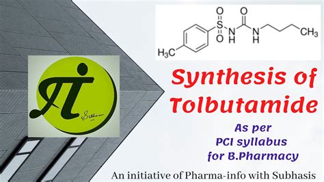 Synthesis of Tolbutamide - YouTube