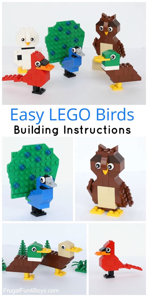 Easy LEGO Birds Building Instructions - Frugal Fun For Boys and Girls